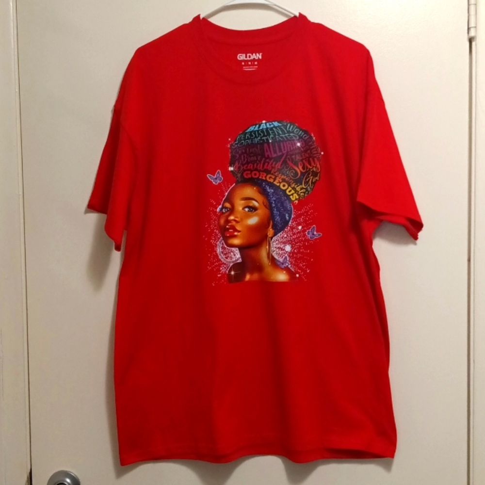Gildan XL Red graphic T-shirt
